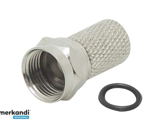 2836 # SAT &quot;F&quot; stik RG6 / 6,5 mm / 22 mm med cu f pakning m02