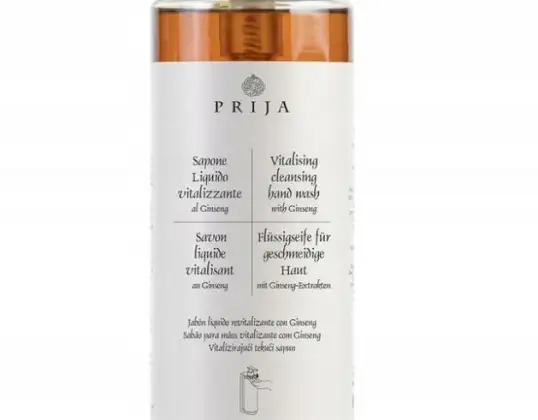 PRIJA LIQUID GEL WITH GINSENG CLEANSING SOAP 380ml WITH PUMP FOR A GIFT