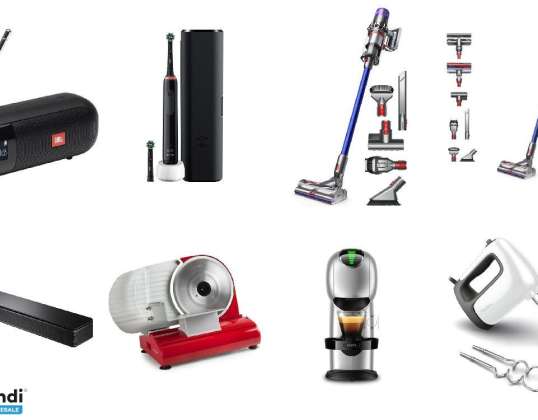Lote de 203 unidades de eletrodomésticos e alta tecnologia Função usada...