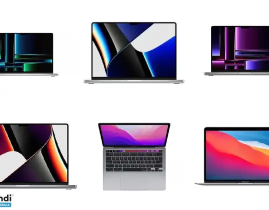 77 yksikön sarja Apple MacBookia käytetty toiminnallinen