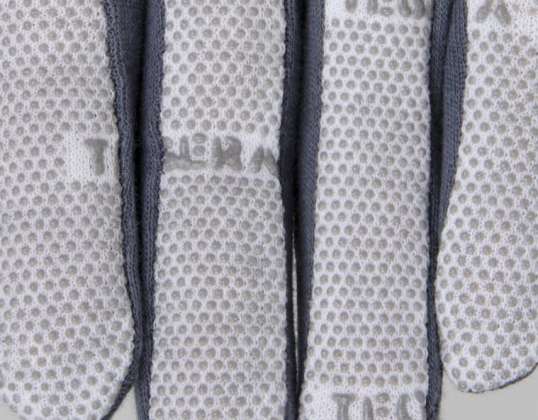 Tegera Textile Gloves 8128 Vinyl Nubbed Size 9 White/Grey