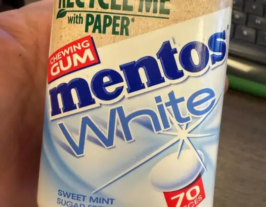 Mentos Weißer Kaugummi 105g - 70Stk