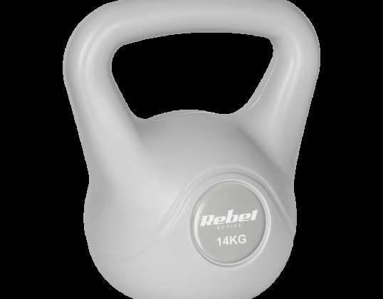 Bitumen Kettlebell 14 kg grå REBEL ACTIVE