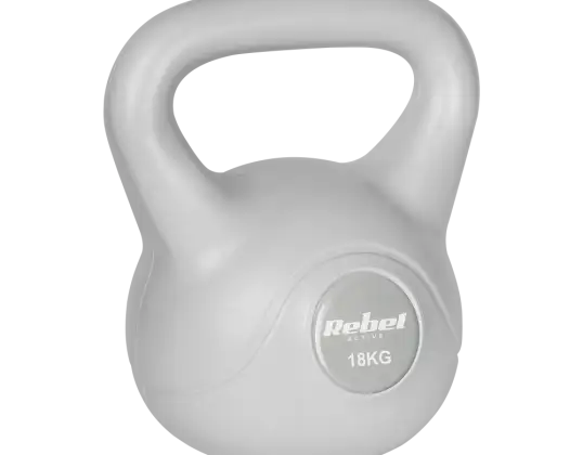Bitumen Kettlebell 18 kg grey REBEL ACTIVE