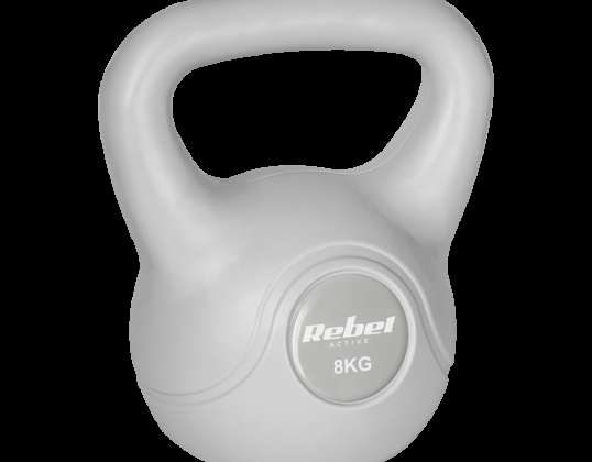 LEC RBA 2322G 08 Bettlebell Betún 8 kg gris REBEL ACTIVE