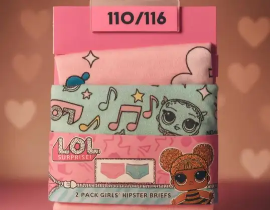 Mix aus verschiedenen 2er-Packs Unterwäsche für Kinder