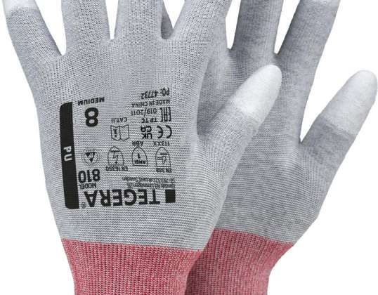 Tegera Synthetikhandschuhe ESD-Schutz 810 Größe 6 grau