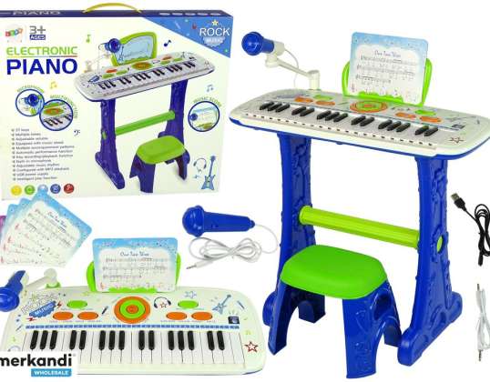 Electric Piano Keyboard For Kids Blue Notes USB