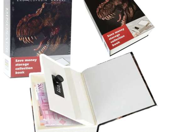 Carte Ascuns Cod Pușculiță Cifru Sigur Dinozaur Negru