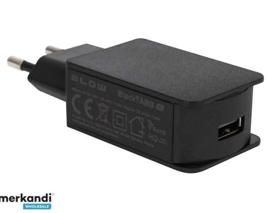 76 032# Vægoplader USB-stik 2a sort