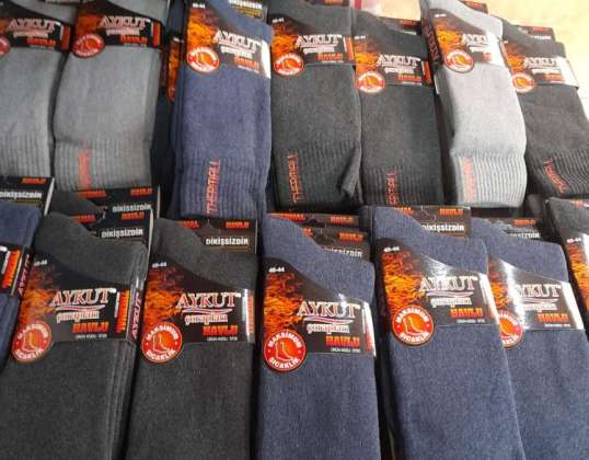 Herren Frottee Thermal Socken 12 er Pack von Türkei