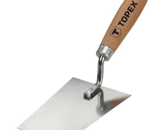 Trapezförmige Putzkelle 160 x 80 mm. Edelstahl
