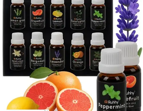 Essential oil set of 10 pcs. 15ml Ruhhy 21938