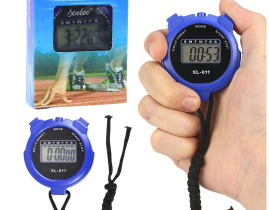 Digital Stopwatch LCD Electronic Sports XL 011 Blue