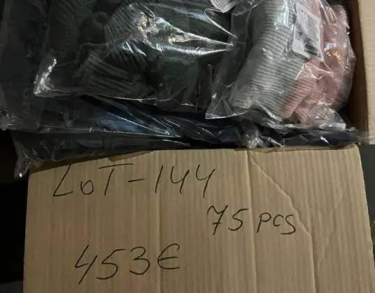 453 € – 75 komada markirane odjeće za štapove za žene i Muškarci, Povrati A/B/C, Veleprodaja, Preostale zalihe, Paletna roba, Mix palete, Top marke, 6,04 €/kom