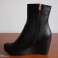 SW-414 polacchi scarpe di cuoio naturale handmade foto 3