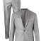 T0PMAN Mid Grey Crosshatch Single Breast Skinny kalhotový oblek fotka 3