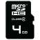 MicroSDHC 4GB EMTEC CL4 + adapter Silver Memory Blister image 1