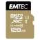MicroSDXC 128GB EMTEC Adaptör CL10 EliteGold UHS I 85MB/s Blister fotoğraf 5