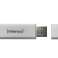 USB FlashDrive 16GB Intenso Alu līnijas sudraba blisteris attēls 3