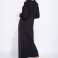 Longue robe noire tricotée dames vêtements-vente en gros photo 1