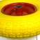 RODA PARA UMA EMPILHADORA FLEXÍVEL PU 4.00-6 340x88mm + eixo foto 1