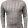 Muški D&H kabelski pletenina džemper džemper pulover trenirka dugi rukav slika 3