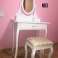 Cosmetic table + chair / Dressing table with Mirror - furnitures image 1