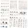 Acrylic Display with 60 Pairs of 925 Silver Earrings - Variety of Models and Colors image 1
