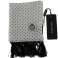 Dolce & Gabbana White Black Polka Dot Seidenschal Bild 1