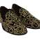 Dolce & Gabbana Braun Samt Gold Stickerei Loafers Bild 1