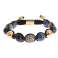 Nialaya Blue CZ Coral Gold 925 Náramek fotka 1
