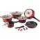 Royalty Line RL-ES1014M; Batterie de cuisine en revêtement de marbre 14 pcs Zilver foto 2