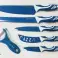 Set of 6 non-stick knives, anti-bacterial, non-slip handle. image 5