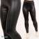Leggins pour femmes, pantalon en latex, noir photo 1