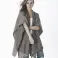 Poncho assorti Ruana pour femme - fils de coton et de polyester, qualité supérieure, fabrication européenne photo 2