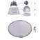 UFO LED Lampe Industrielle Chauffe-Hall Haute Baie 150W 9000lm A+ photo 2