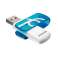 Philips USB 2.0 16GB Vivid Edition Blau FM16FD05B / 10 attēls 2
