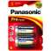 Panasonic-batteri alkalisk baby C LR14, 1,5 V blisterpakning (2-pakning) LR14PPG/2 BP bilde 2