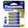 Panasonic baterija Šarminis Mignon AA LR06 1.5V lizdinė plokštelė (4 pakuotė) LR6EGE / 4BP nuotrauka 2