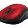 Logitech draadloze muis M185 ROOD EWR2 910-002237 foto 3