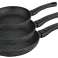 Royal Swiss Pan Set, 28, 24 y 20 cm - Antiadherente, revestimiento de mármol y asa extraíble - Cocina como los profesionales fotografía 3