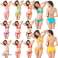 Bikini asorti komplekts vasarai - ietver caurspīdīgu un ūdensnecaurlaidīgu somu/tualetes piederumu somu attēls 6