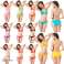 Assortert sett med bikinier for sommeren - inkluderer gjennomsiktig og vanntett pose / toalettmappe bilde 6