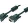 Cablu LogiLink VGA 2x mufă cu miez de ferită negru de 3,00 metri CV0002 fotografia 2