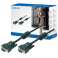 Cablu LogiLink VGA 2x mufă cu miez de ferită negru de 15 metri CV0017 fotografia 2