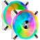 Corsair Fan iCUE QL140 RGB LED PWM Çift Fan Kiti Beyaz CO-9050106-WW fotoğraf 2