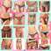 Įvairių dydžių Europos prekių ženklų "Topless" bikinio kelnaičių asortimentas nuotrauka 2