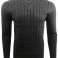 Jersey para hombres Cable Tejer V-Neck Pullover Warm Casual Long Sleeve Sudaderas fotografía 1