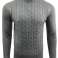 Homens Cabo Malha Camisola Jumper Pullover Sweatshirt Manga Longa Tops foto 4